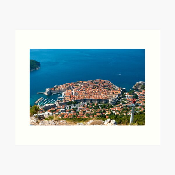 Item preview, Panoramic view of Dubrovnik Croatia city and sea view  designed and sold by Kate1art.