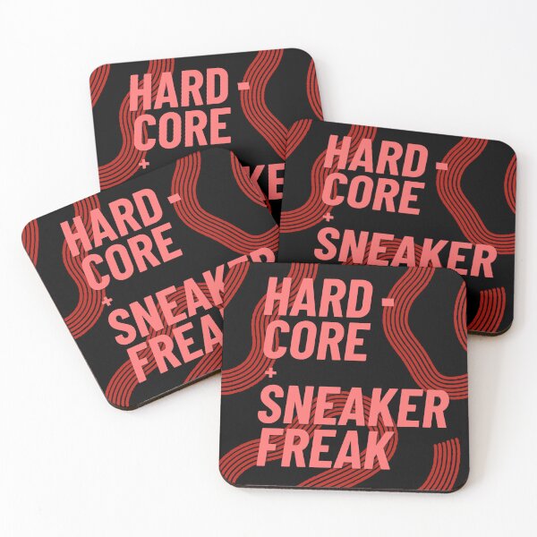 Item preview, Hard-core Sneaker Freak with Coral Pink Typography designed and sold by 45CreativeClub.