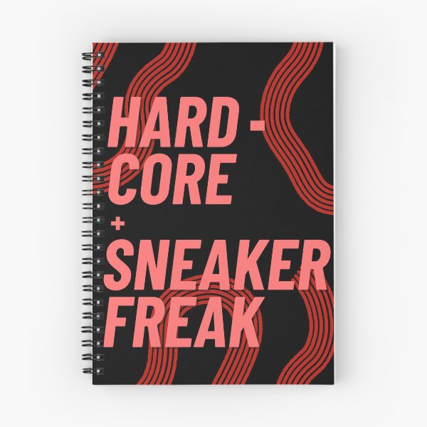 Artikelvorschau, Hardcore-Sneaker-Freak mit korallenroter Typografie entworfen und verkauft von 45CreativeClub.