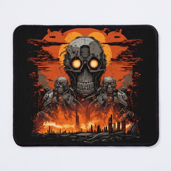 Item preview, AI Cyborg Robot Skull - EnD Of ThE World designed and sold by MLArtifex.
