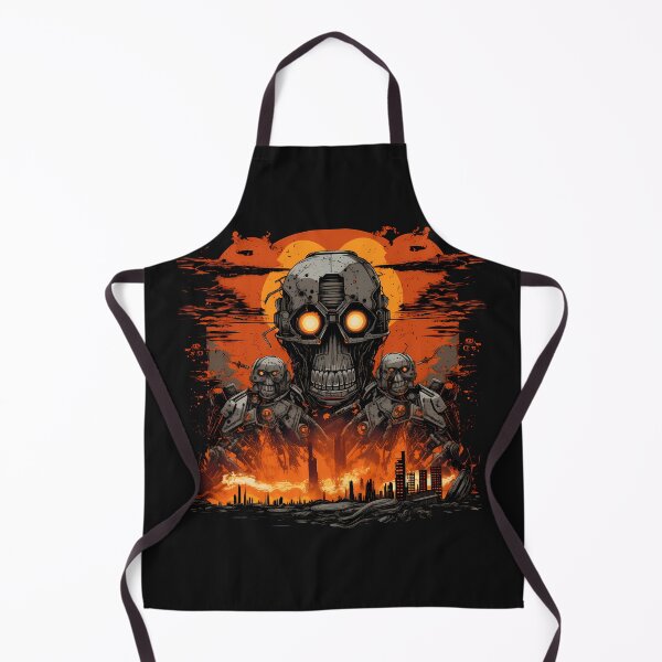 Item preview, AI Cyborg Robot Skull - EnD Of ThE World designed and sold by MLArtifex.