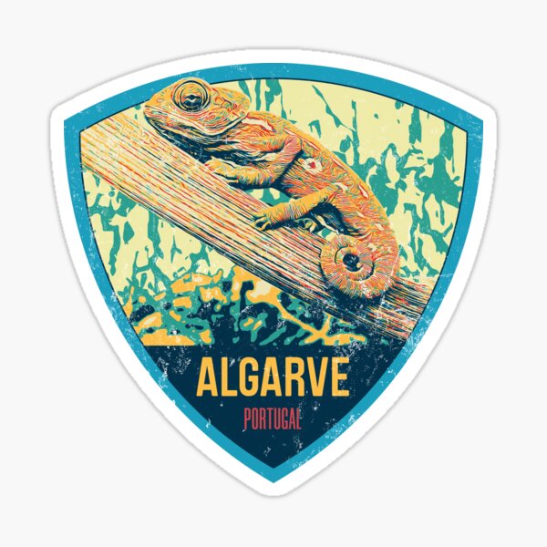 Artikel-Vorschau von Wunderliche Algarve-Chamäleon-Illustration, Portugal, designt und verkauft von Lemomo-artworks.