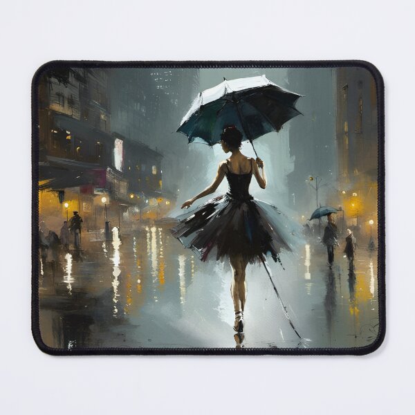 Item preview, Ballerina Walking on a road holding an umbrella design designed and sold by M-Infinite.