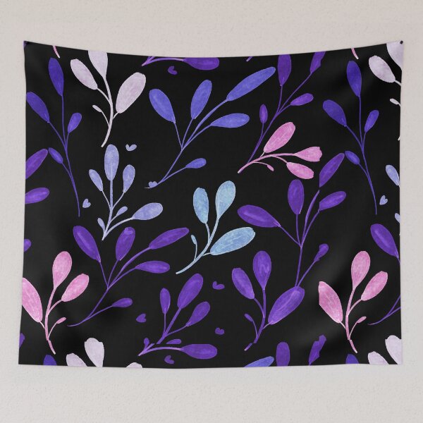 Item preview, Colorful leaf pattern.. With Black ground  designed and sold by Chirayu1111.