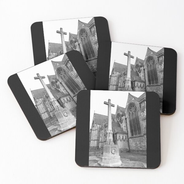 Item preview, Cross and Church (in black and white) designed and sold by JoyPhotoArt.