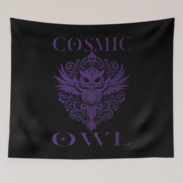 Item preview, Cosmic Owl - Indigo designed and sold by Soulemotion.