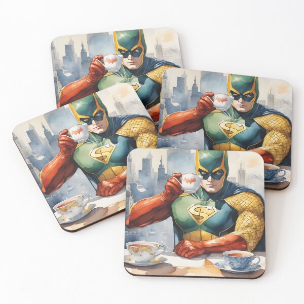 Item preview, Superhero drinking tea designed and sold by Mauswohn.