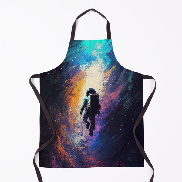 Item preview, Colourful Astronaut Floating In Space Artwork Painting designed and sold by LukesDrawings.