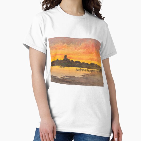 Sunset, Nantucket in Watercolour | P254 Classic T-Shirt