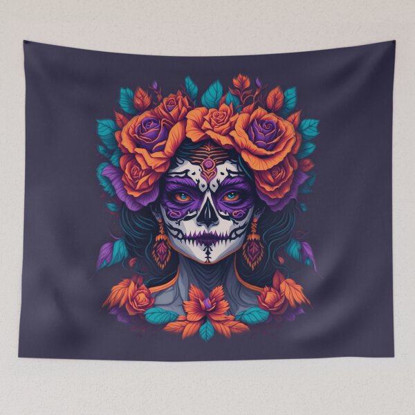 Aperçu de l'œuvre belle catrina mexicaine créée et vendue par apicon.