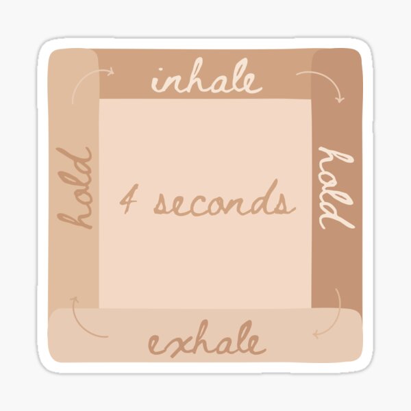 Item preview, Box Breathing Square | Meditation | Meditate | Breathing Exercise | Technique  designed and sold by The Turquoise Brush.