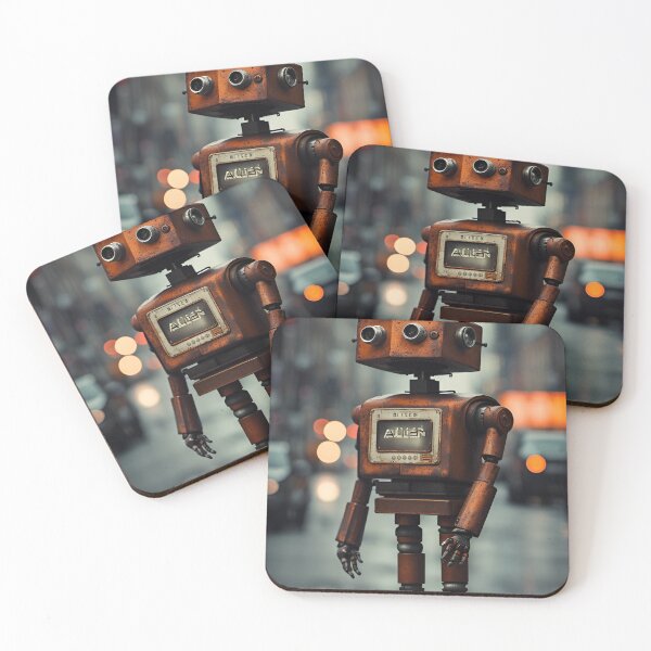 Item preview, The orange toy robot designed and sold by caiuto.