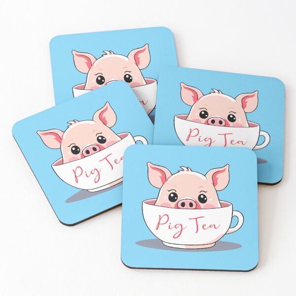 Item preview, Piggy Tea Delight Pig in a Cup designed and sold by Niktarka.