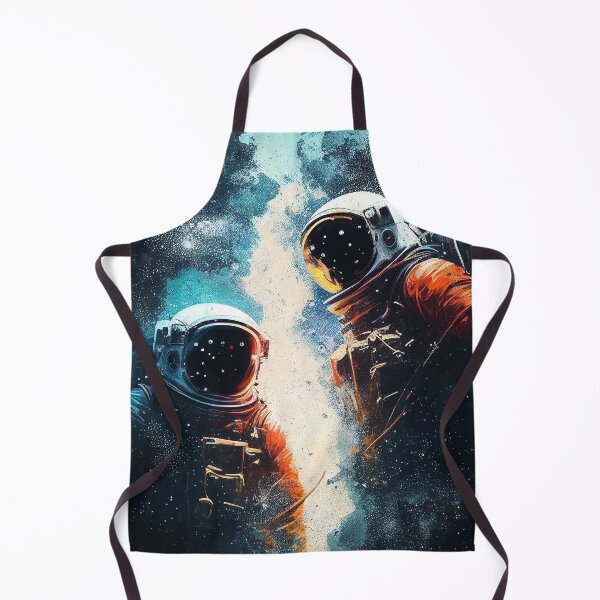 Item preview, Two Astronauts In Space Artwork Painting designed and sold by LukesDrawings.
