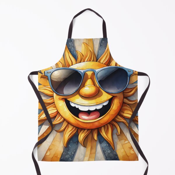 Item preview, Sunny Smiles - Cheerful Sun with Sunglasses Wall Art designed and sold by puravidavisions.