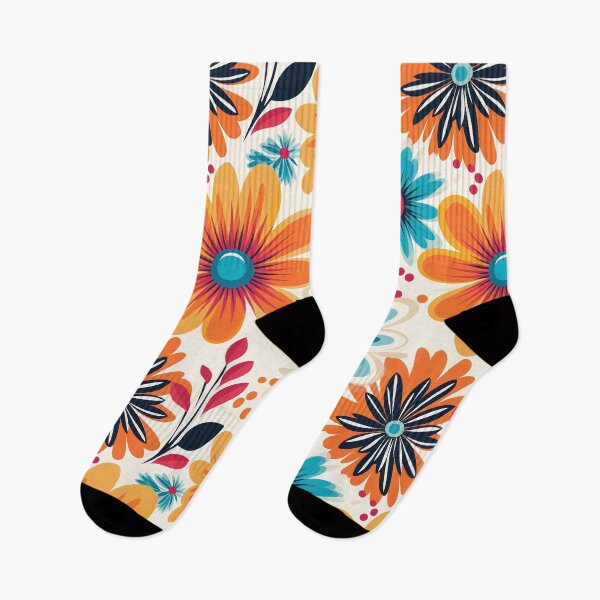 Artikelvorschau, Retro-Flower-Power-Blumen entworfen und verkauft von JulieInspired.