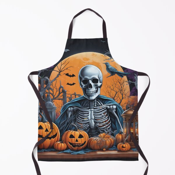 Item preview, laughing skeleton in the cemetery, happy Halloween designed and sold by Mauswohn.