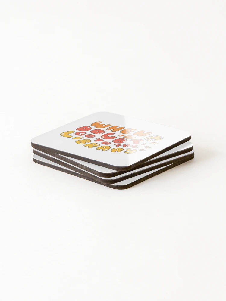 Thumbnail 4 of 5, Coasters (Set of 4), Library designed and sold by RickytheUnicorn.
