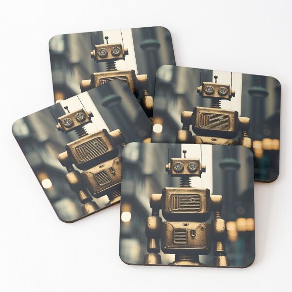 Item preview, The gold toy robot designed and sold by caiuto.