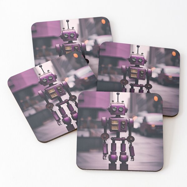 Item preview, The purple toy robot designed and sold by caiuto.