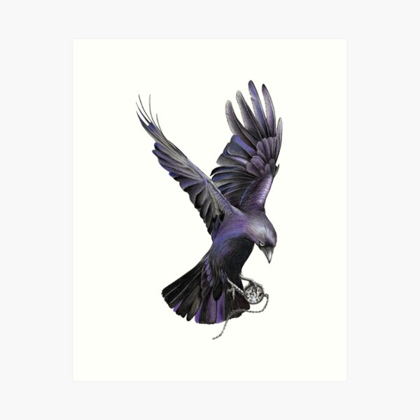 Item preview, Crow Pencilart designed and sold by SandraWarmerdam.