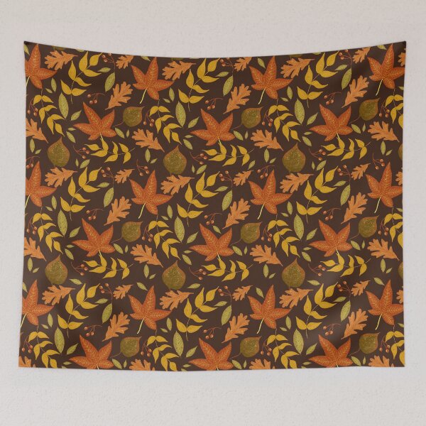 Item preview, Autumn Vibes Retro Brown designed and sold by Sylvia Schippers.