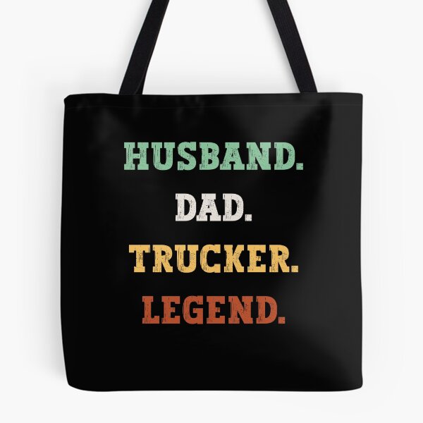 Item preview, Retro Husband Dad Trucker Legend - Funny Gift for Truck Driver designed and sold by AITeeGenius.