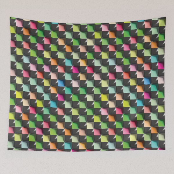 Item preview, Checked 3D squares designed and sold by DreamHomes.