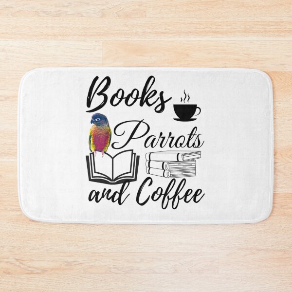 Item preview, Books, Parrots and Coffee quote | Bird, Parrots, reading, relaxing designed and sold by TatianaLG.