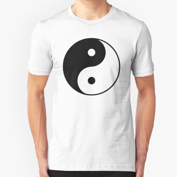 Asian Yin Yang Symbol Slim Fit T-Shirt