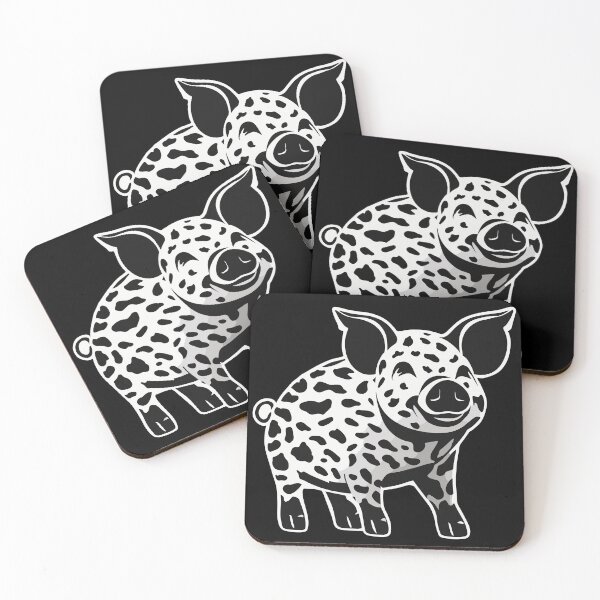 Item preview, Show pig black and white designed and sold by Niktarka.
