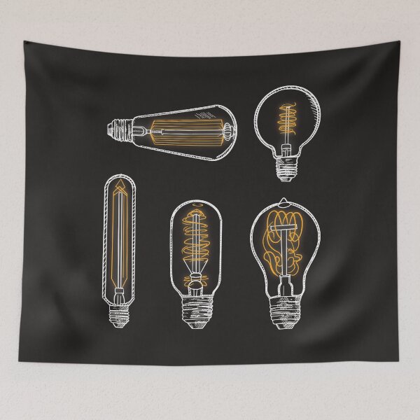 Item preview, Retro Electrician Light Bulb Electricity Electrical Engineer designed and sold by MrEddie10.