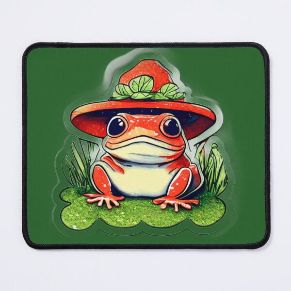 Item preview, frog in a hat designed and sold by ByAllyAlly.