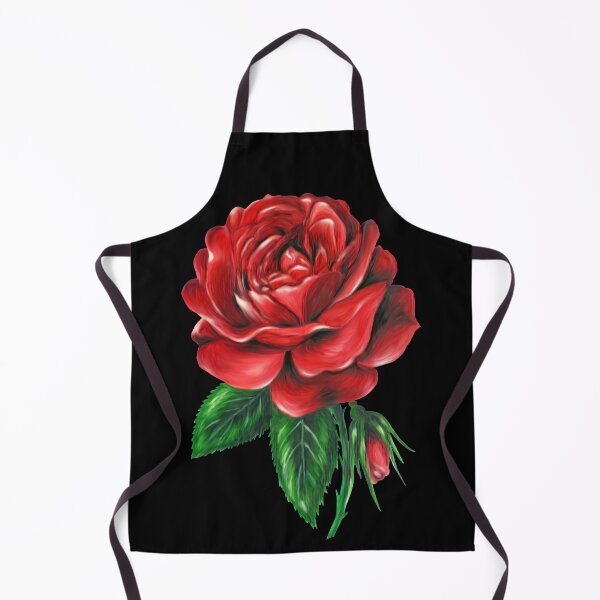Item preview, Red Rose on Black Background designed and sold by SandraWarmerdam.