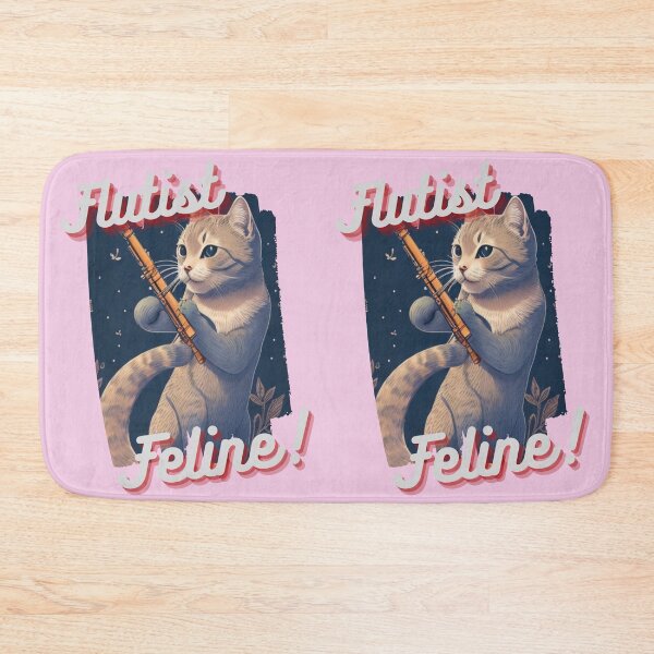 Item preview, Flutist Cat: "Flutist Feline" designed and sold by LionCreativeHub.