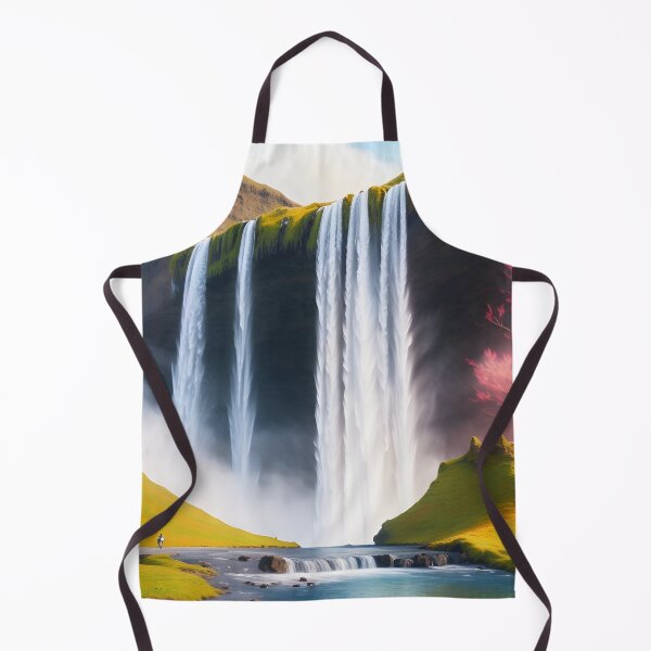 Item preview, Seljalandfoss: An Enchanting Artistic Tribute designed and sold by Ceemko's Vintage Corner.