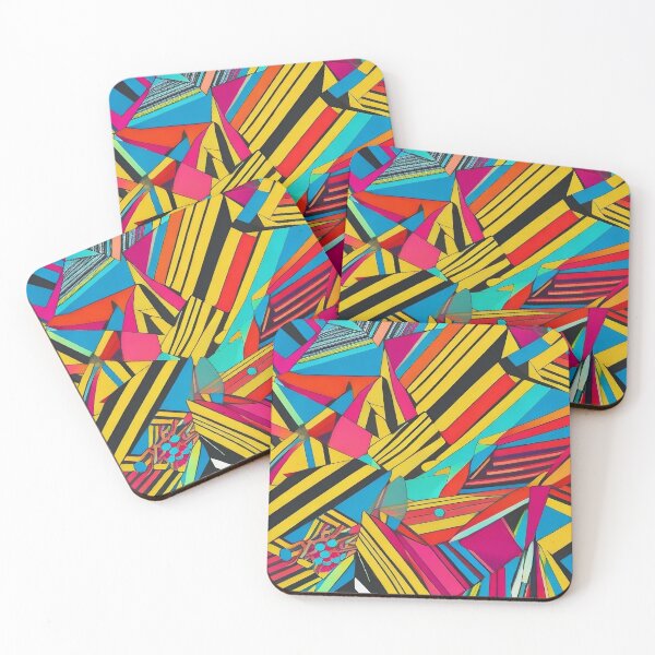 Item preview, Dynamic Geometric Rhythms - Colorful Lines with Pop Art Flair designed and sold by Freak-Scene.