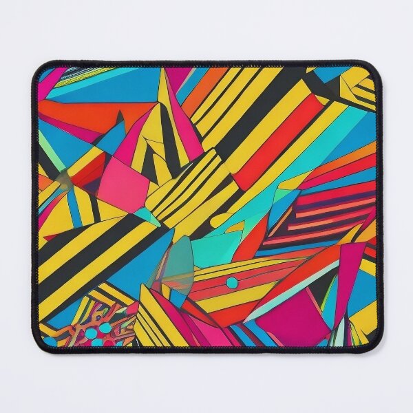 Item preview, Dynamic Geometric Rhythms - Colorful Lines with Pop Art Flair designed and sold by Freak-Scene.