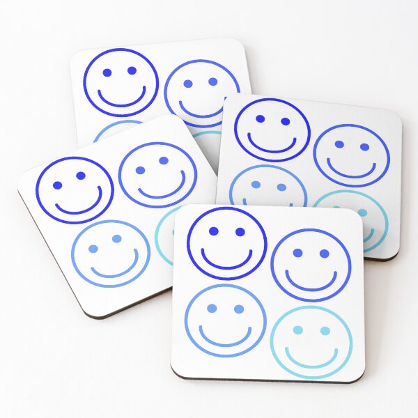 Item preview, Happy Faces Blue  designed and sold by kenzixremix.