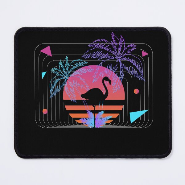 Item preview, Flamingo Retrowave Synthesizer Retro designed and sold by MooonTees.