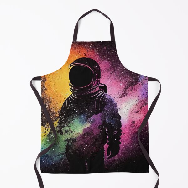 Item preview, Rainbow Galaxy Astronaut Artwork Painting designed and sold by LukesDrawings.