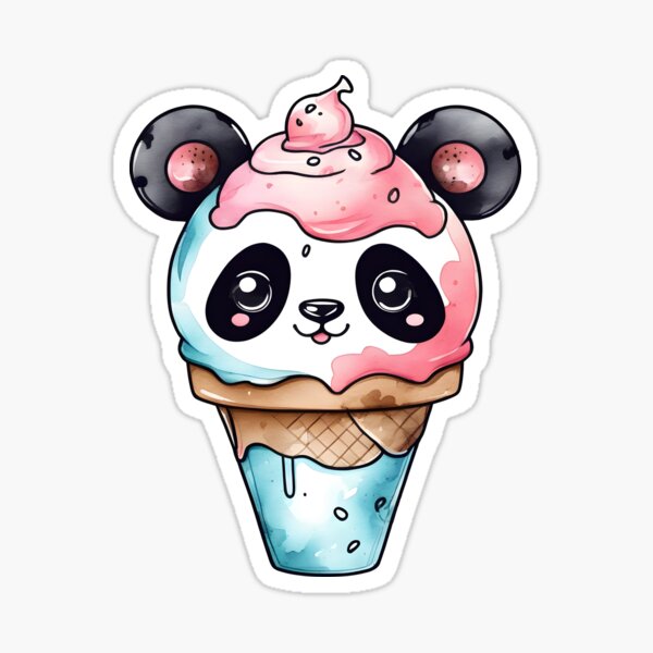 Konamon Festival Puffy Stickers - Kawaii Panda - Making Life Cuter