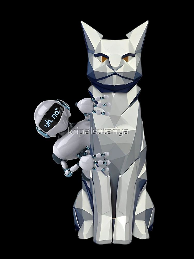 Cat Robot Poster for Sale by kripalsutariya