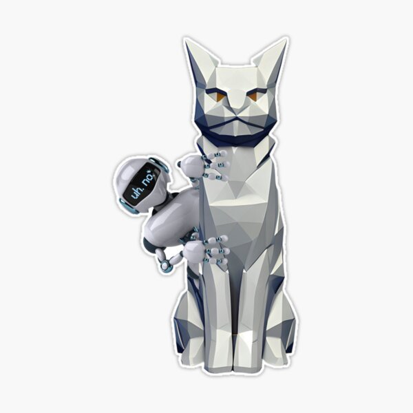 Cat Robot Poster for Sale by kripalsutariya