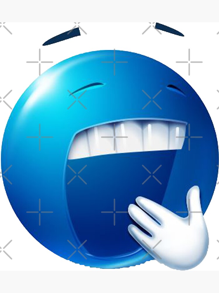 blue roblox emoji Sticker for Sale by goon-street