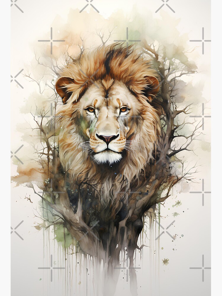 Cute Watercolor Beautiful Lion Art Print Yoga Mat by Artsyhands - Fine Art  America