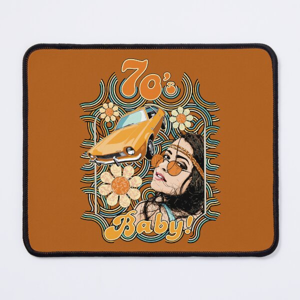 Item preview, 70's Baby! Hippie girl and Ford Pinto in 70's colors designed and sold by Glenn Mueller.