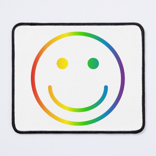 Item preview, Rainbow Happy Face Outline designed and sold by kenzixremix.