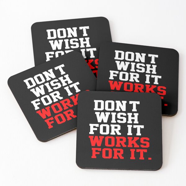 Item preview, Don't Wish for It Works for It Inspirational Design Fitness Quotes  designed and sold by creativeideaz.
