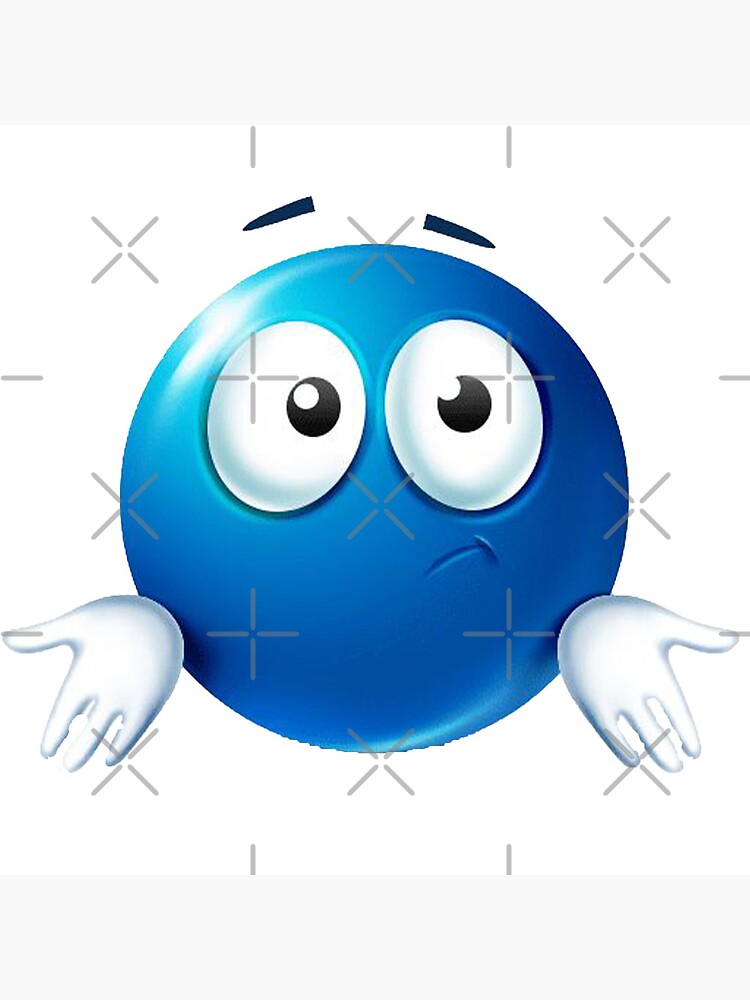 blue roblox emoji Magnet for Sale by goon-street